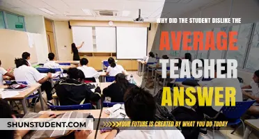 Why Students Often Dislike the Average Teacher's Response