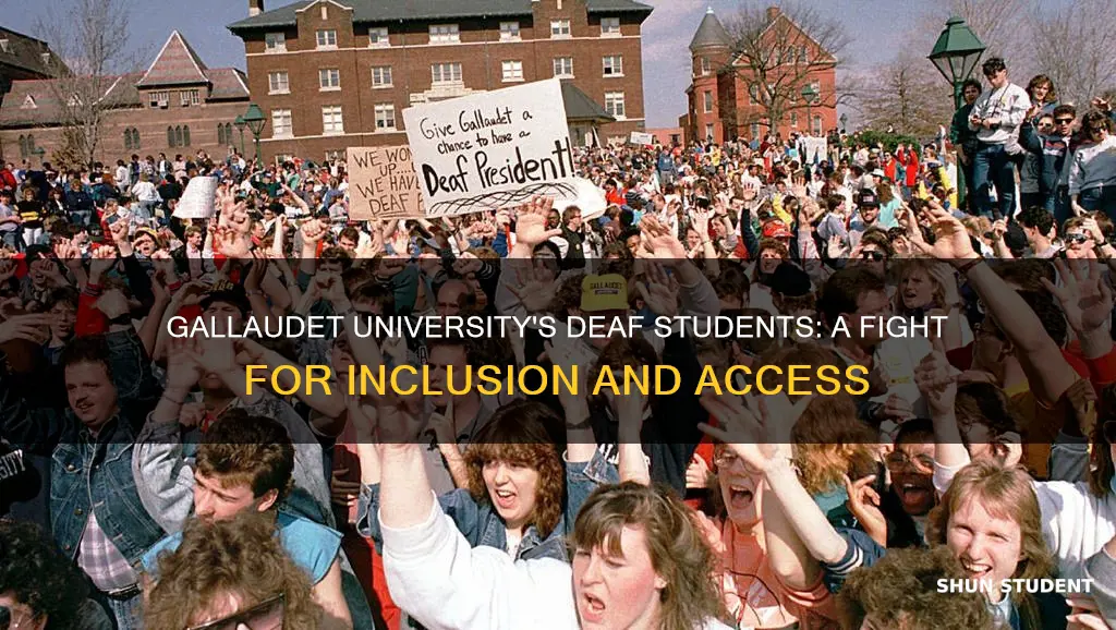 why did the students at gallaudet university protest