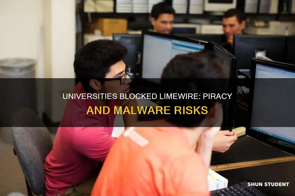why did universities stop making students use limewire