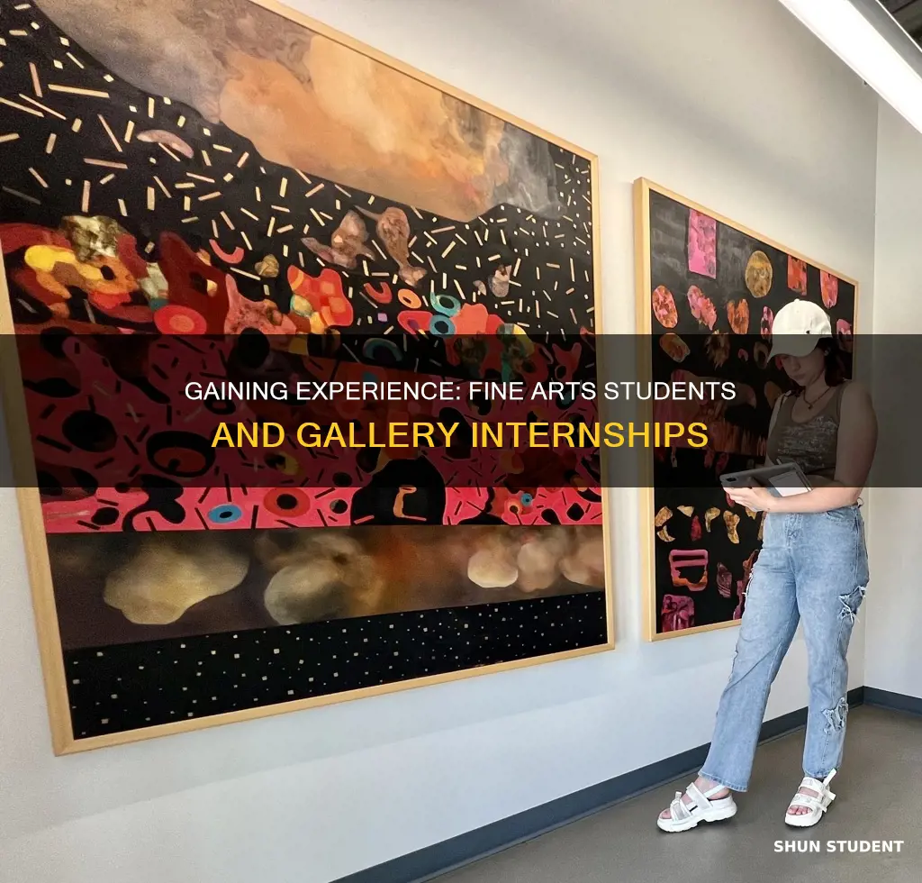 why do fine arts students intern at galleries