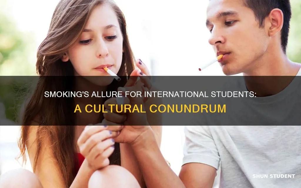 why do international students love to smoke