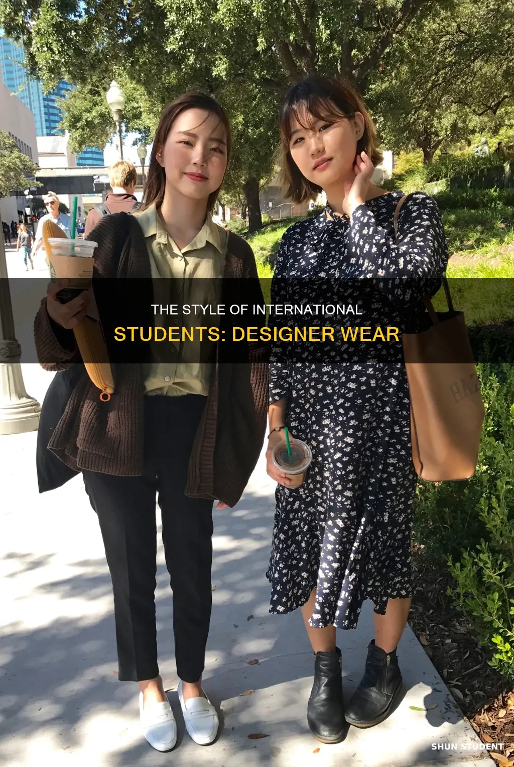 why do international students wear designer