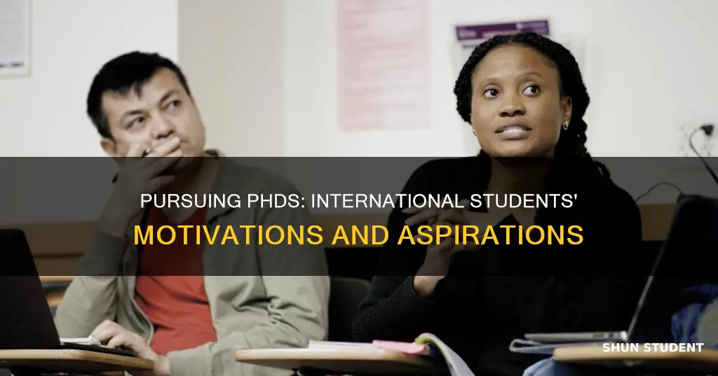 why do many international student do phd