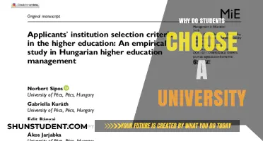 Unveiling the Factors: Why Students Choose Their University Destination