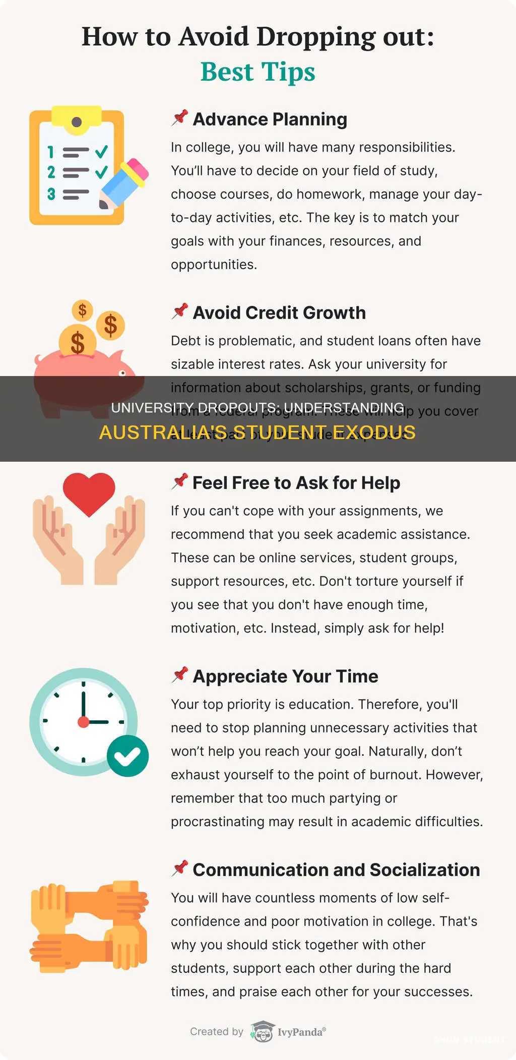 why do students drop out of university australia