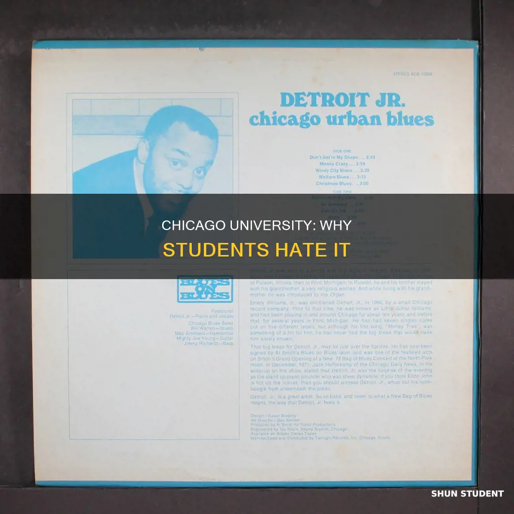 why do students haye university of chicago