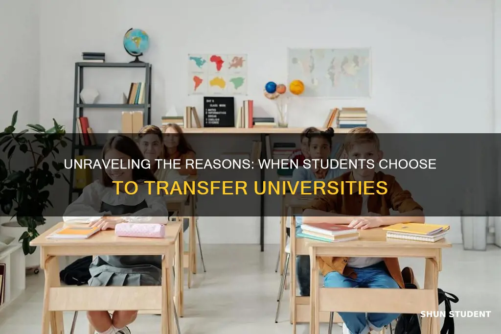 why do students transfer universities