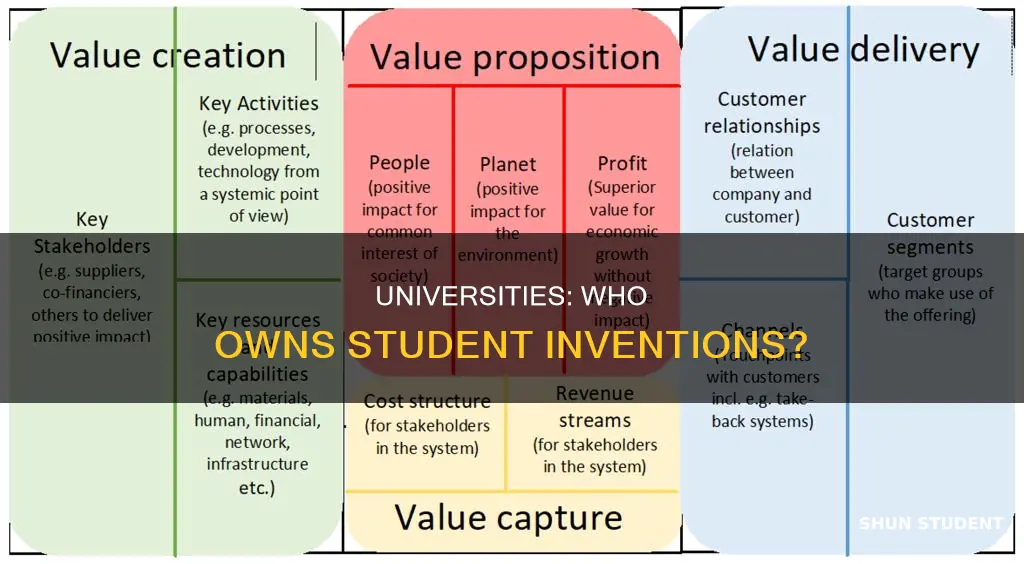 why do university gets property rights over a student