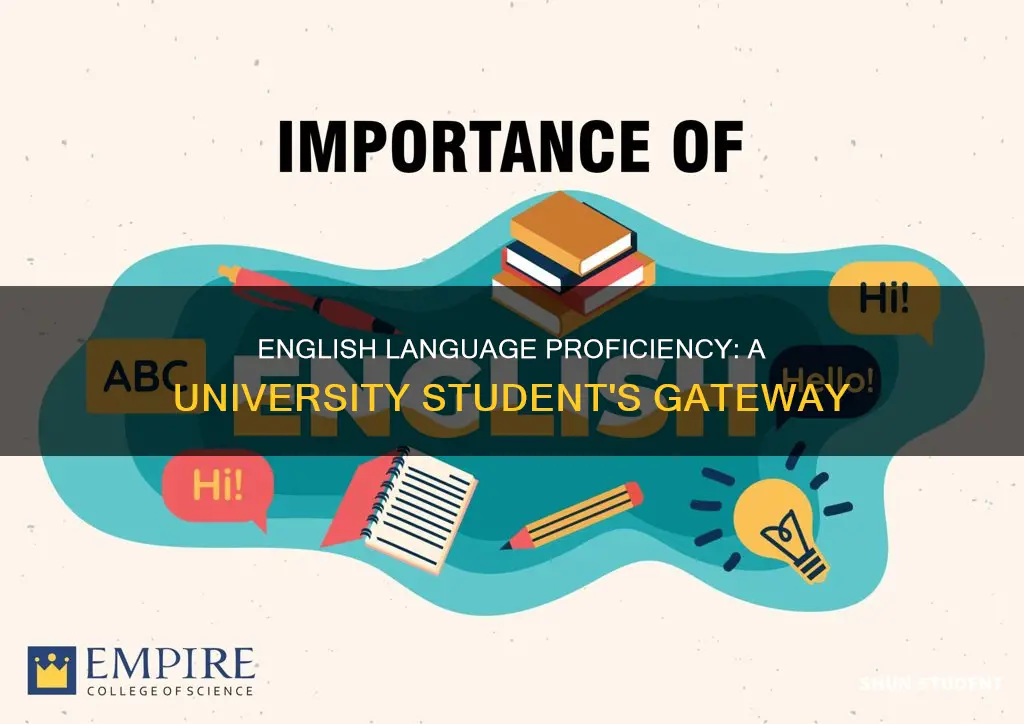 why do university students have to learn english