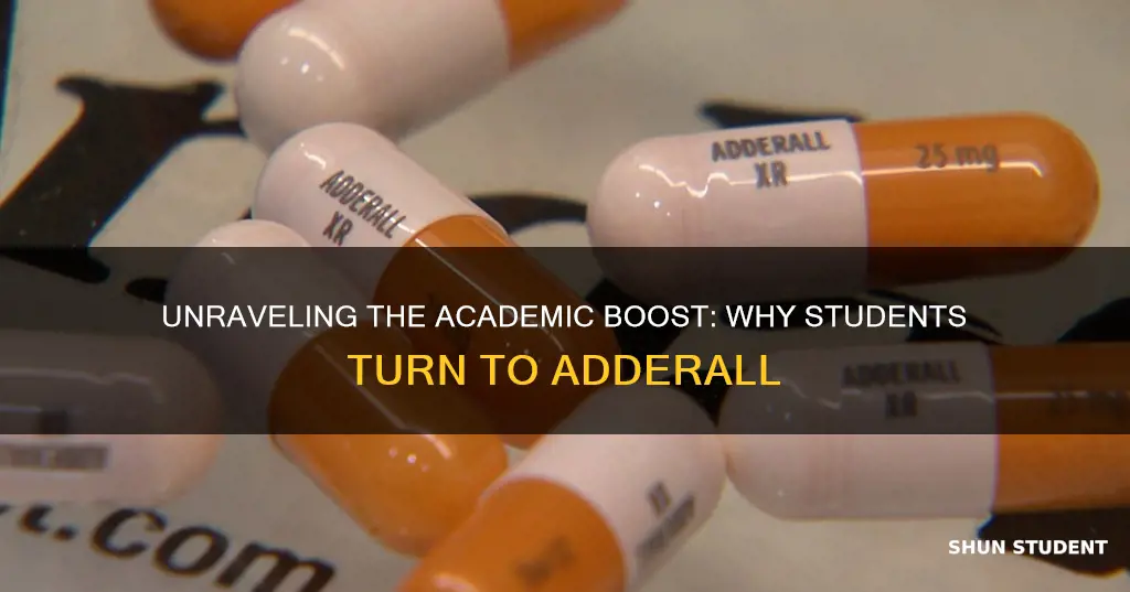 why do university students take adderall