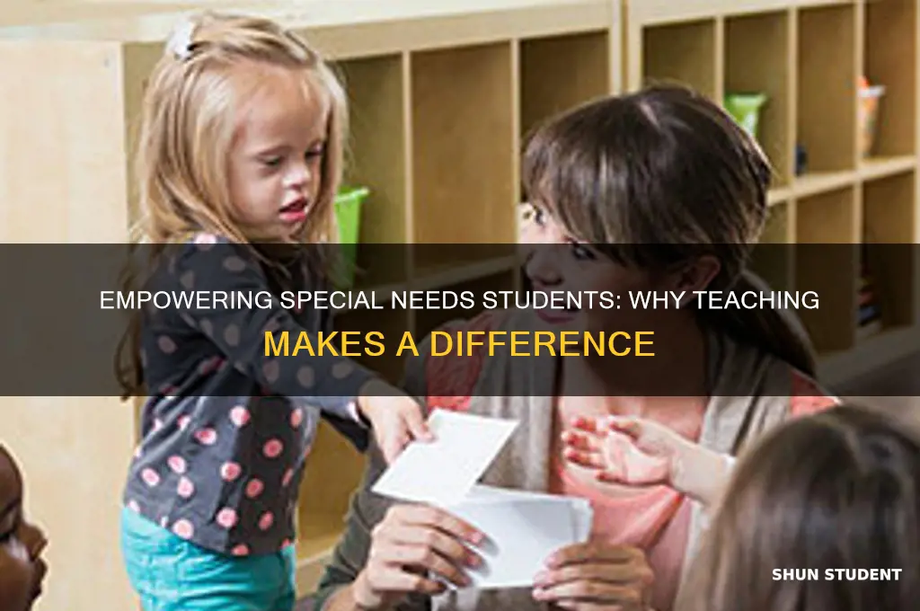 why do you want to teach students with special needs