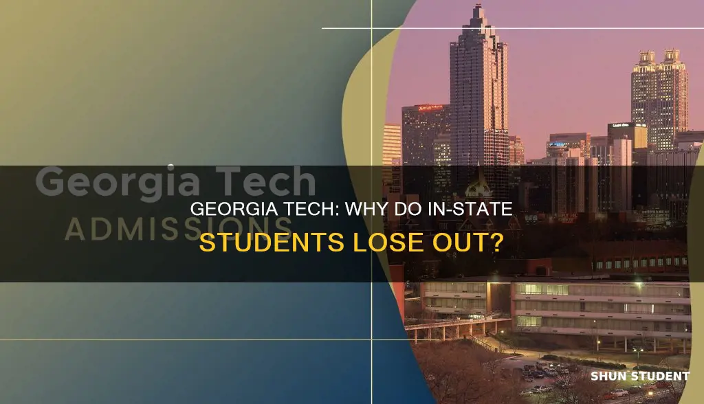 why does georgia tech take fewer georgia students than university