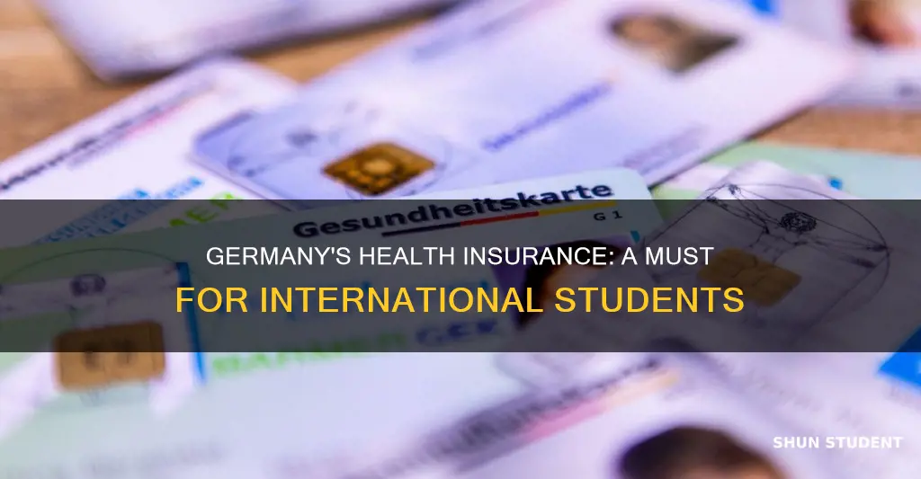 why does german demand health insurance from international students