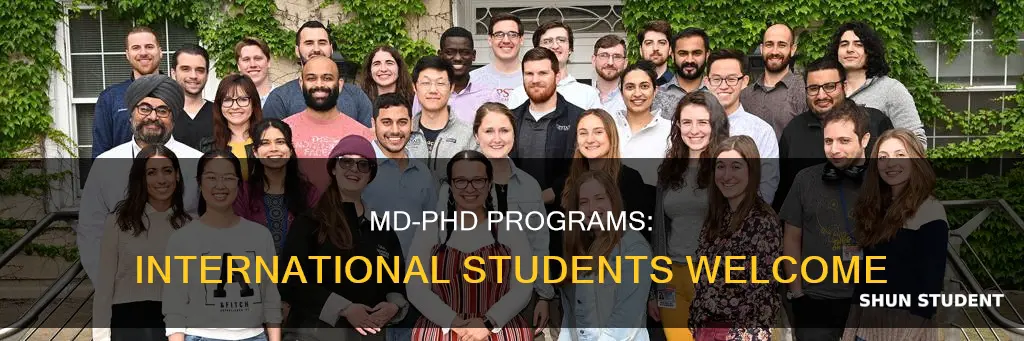 why does md phd accept international students