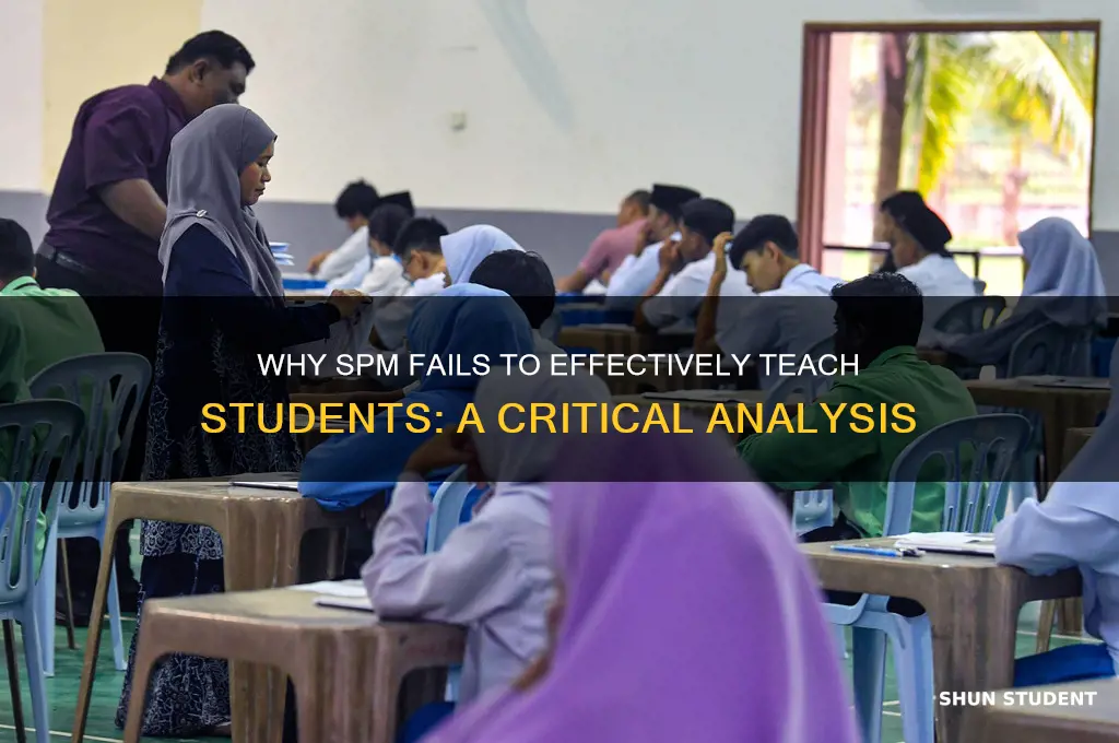 why does spm not know how to teach students