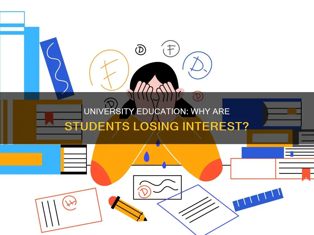 why fewer university students are studying