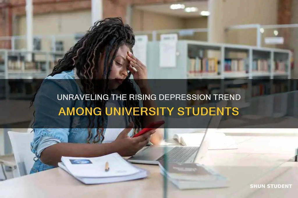 why is depression rising in university students