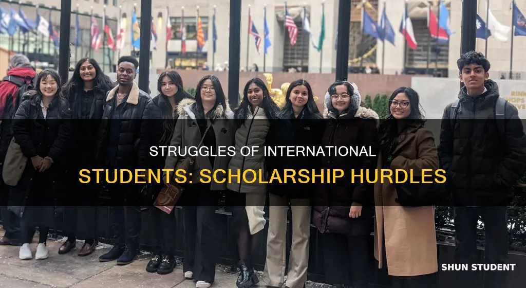 why is it difficult for international students to get scholarships
