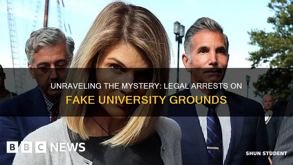 why is it legal to arrest students on fake university