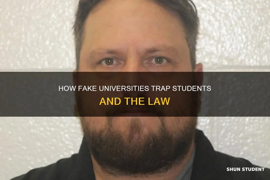 why is it legal to arrest students on fake university