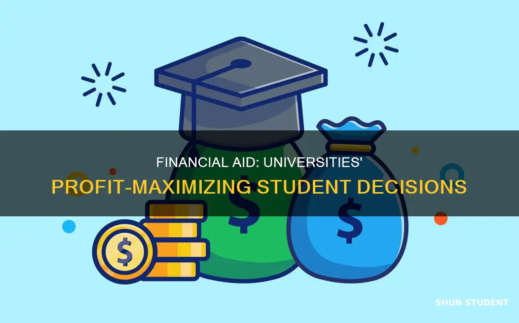 why is student financial aid a profit-maximizing decision for universities