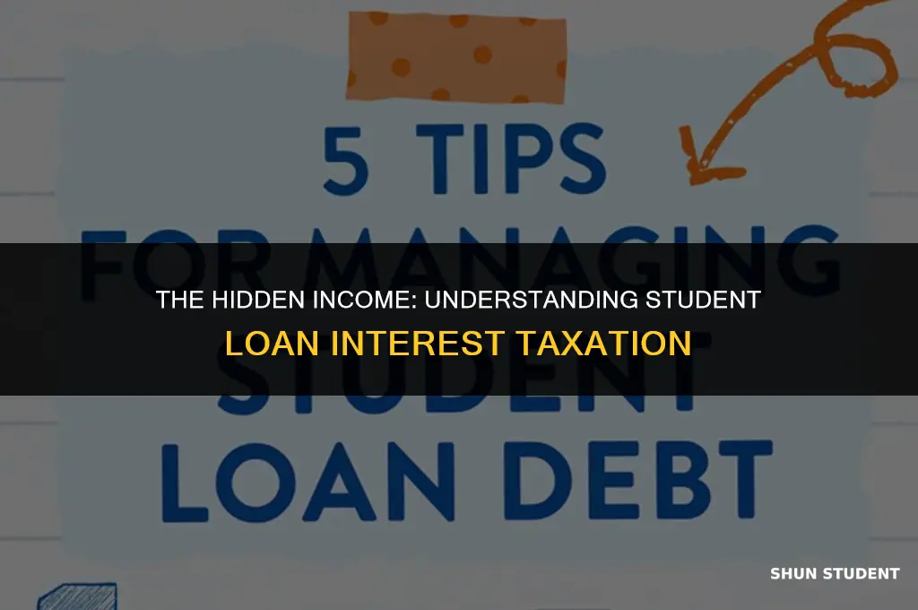 why is student loan interest considered income
