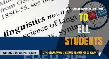 Mastering Syntax: Empowering ELL Students for Clear Communication and Success
