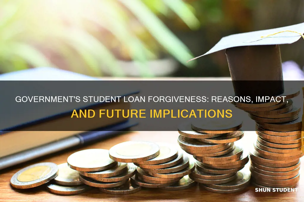 why is the government forgiving student loans