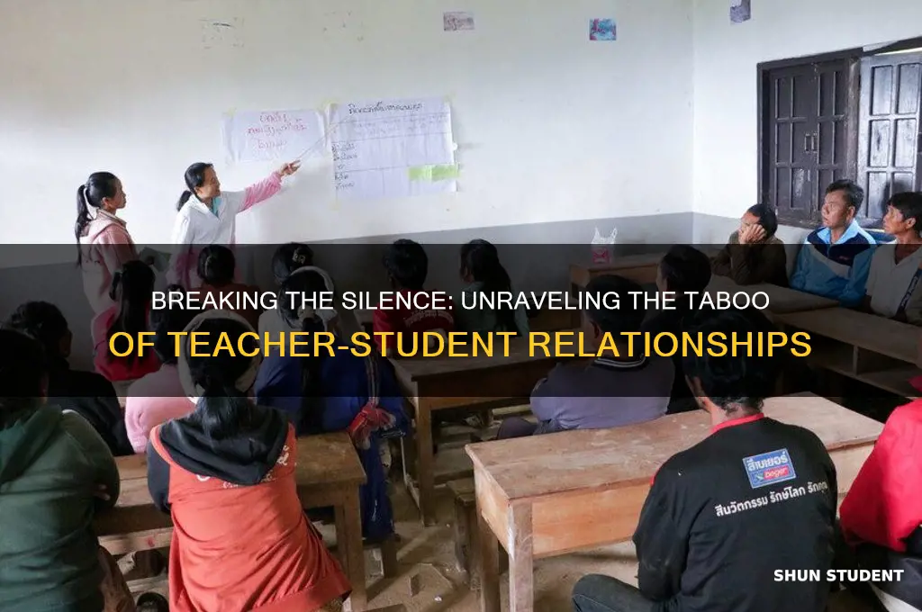 why is there a taboo on teacher student relationships