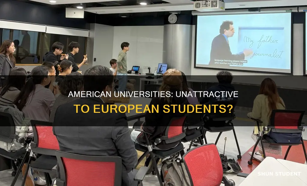 why so few european students in american universities