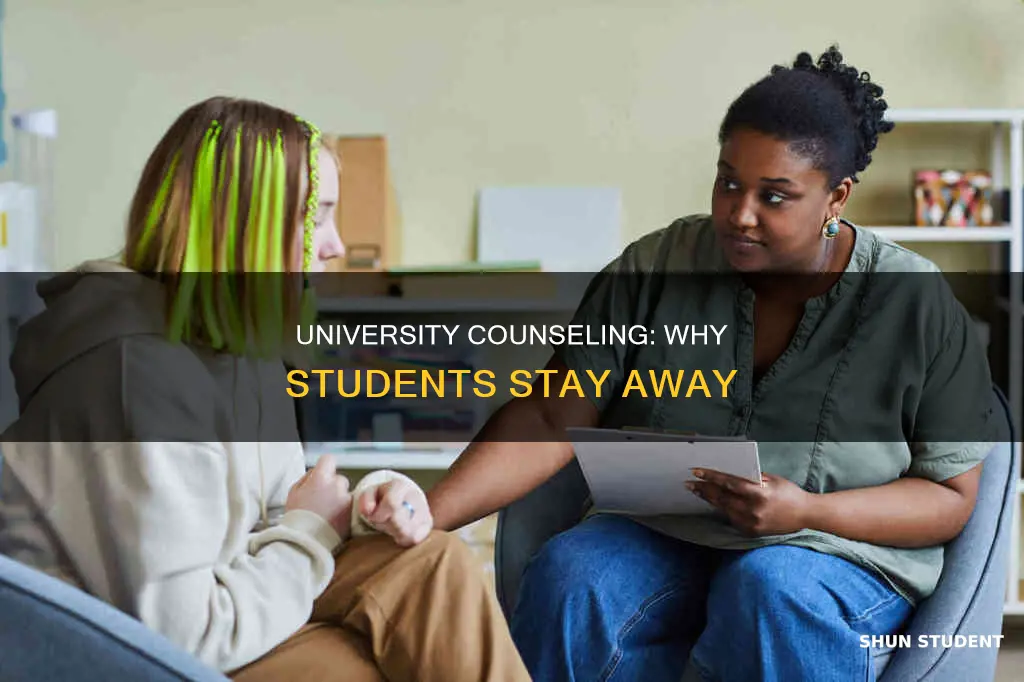 why some students do not use university counseling facilities
