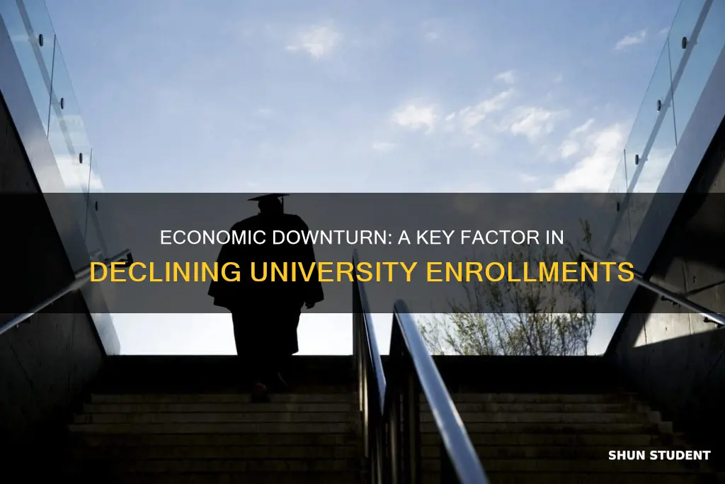 why student enrollment is down at universities