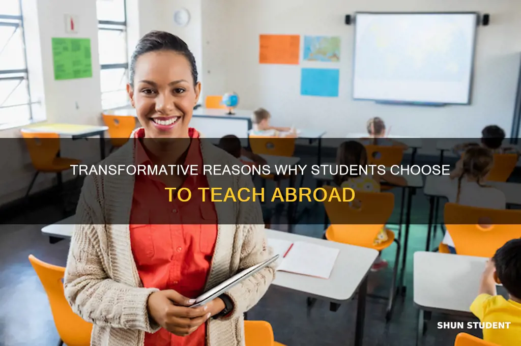 why student teach abroad