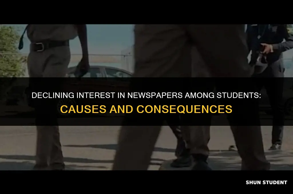 why students are not interested in reading newspapers