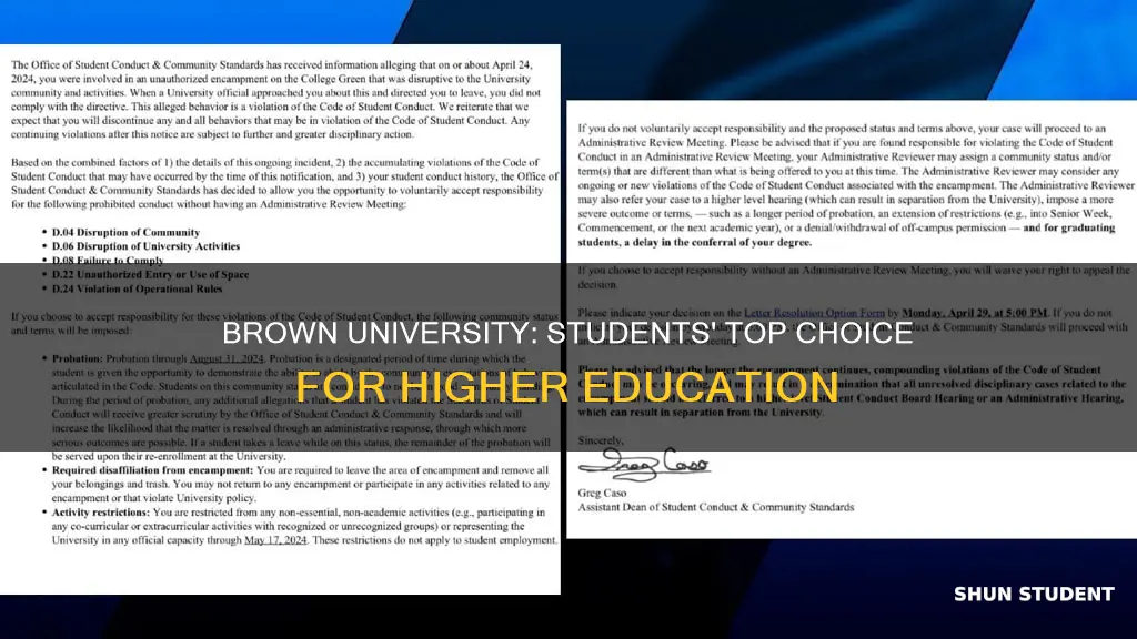 why students choose brown university