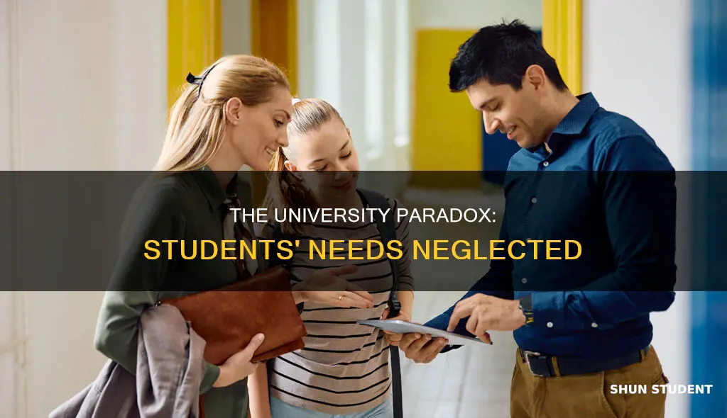 why students do not come first in universities