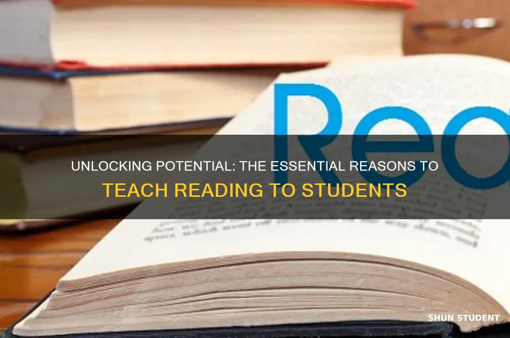 why teach reading to students