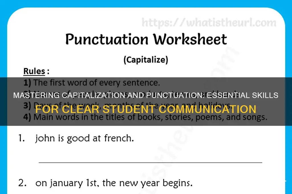 why teach students about capitalization and punctuation