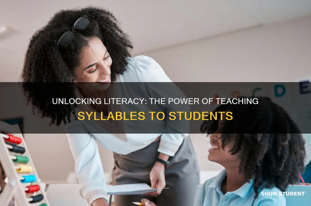 why teach students syllables