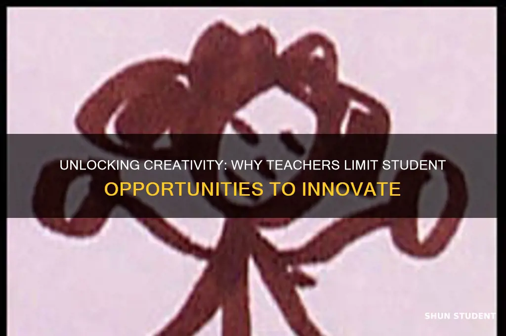 why teaches dont give students enough opprtunities to bee creative