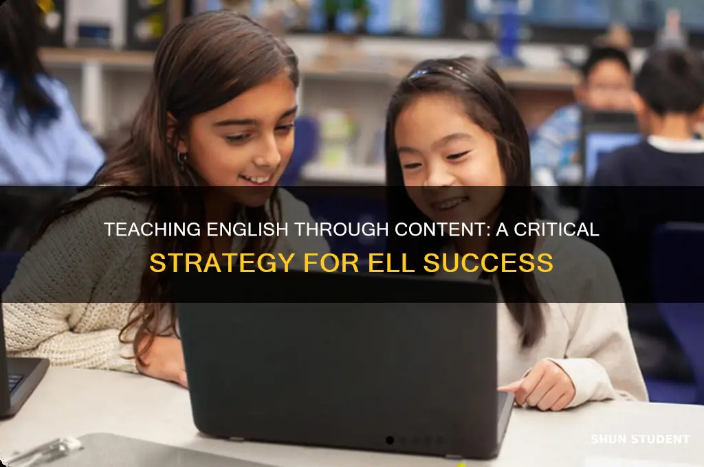 why teaching english through content is critical for ell students