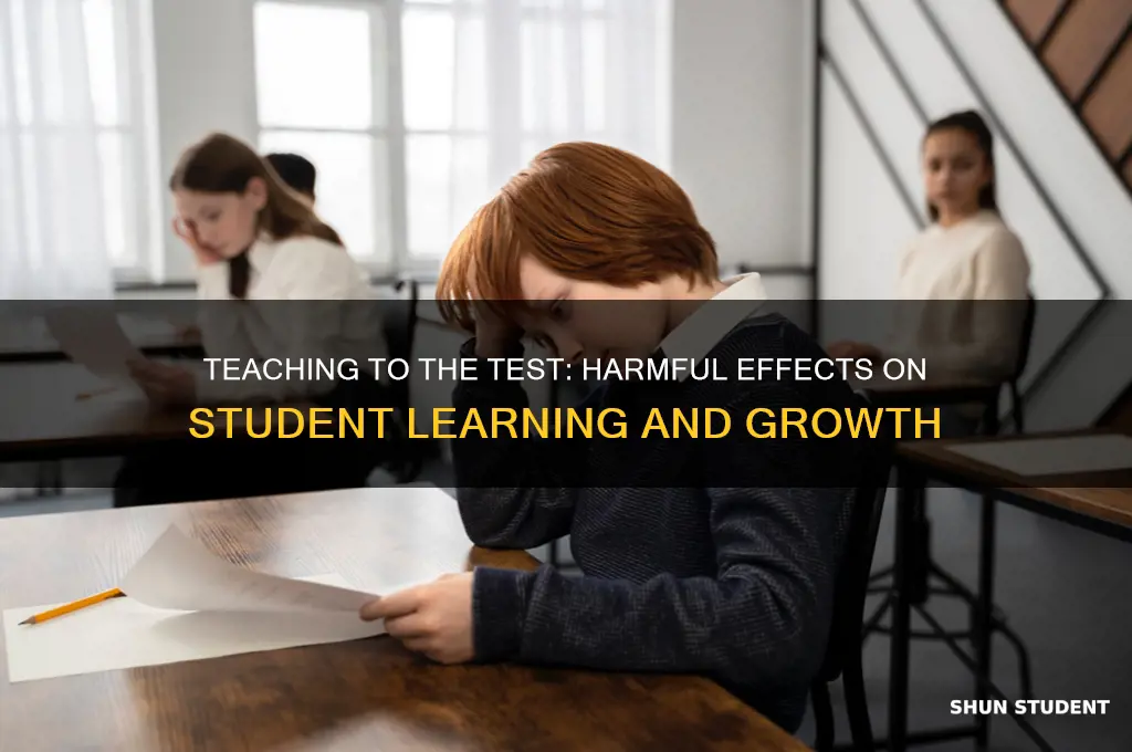 why teaching to the test is bad for students