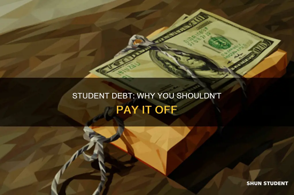 why to not pay of student debt