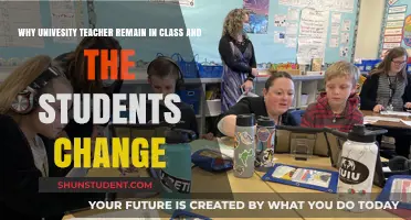 Why University Teachers Stay Put While Students Rotate Classrooms