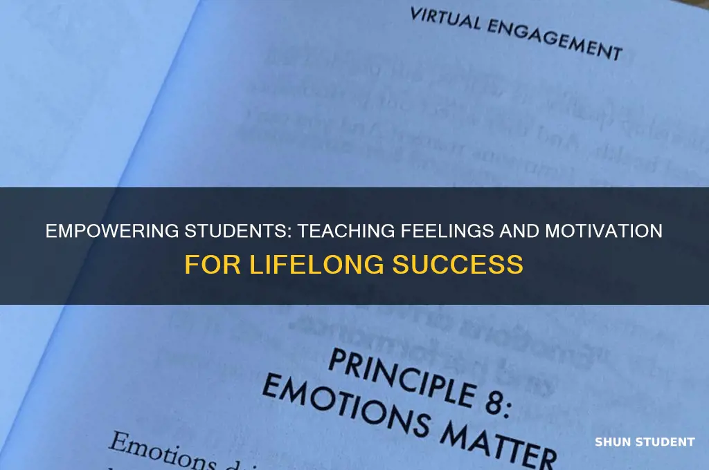 why we need to teach feelings motivation to students