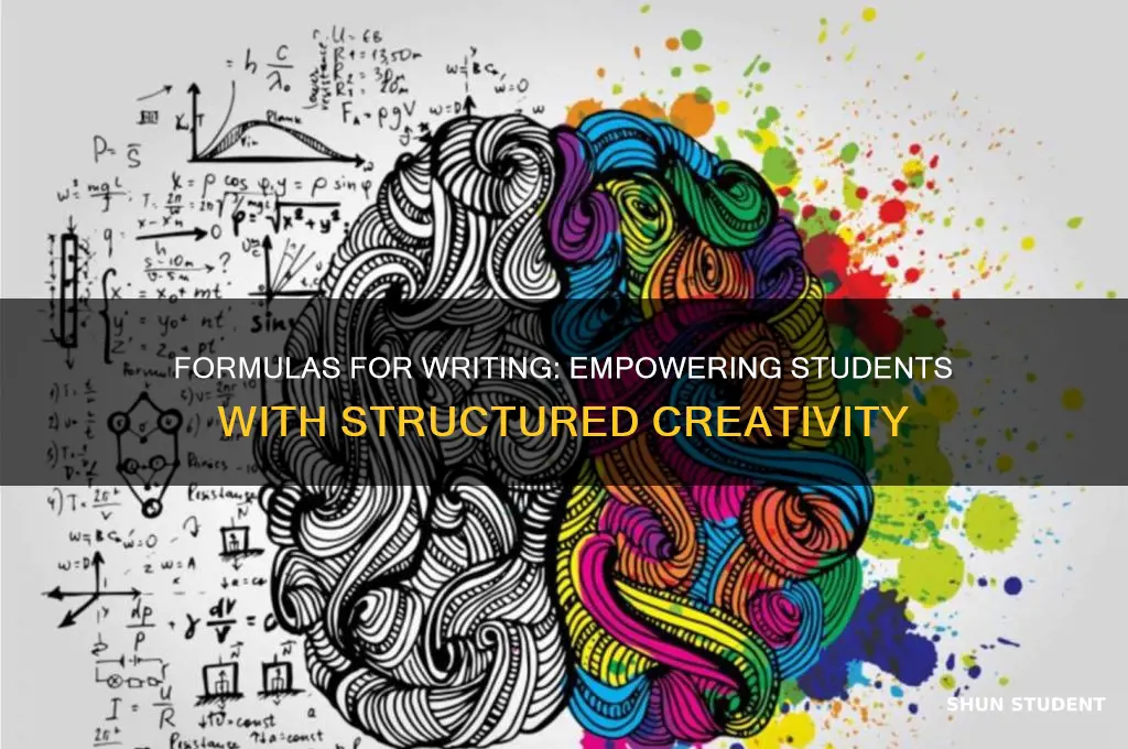 why we should use formulas to teach students writing