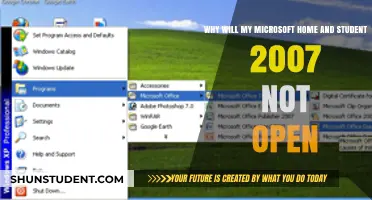 Troubleshooting Microsoft Home and Student 2007: Why Won't It Open?
