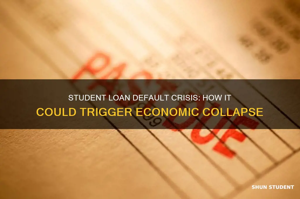 why will student loan default crash economy