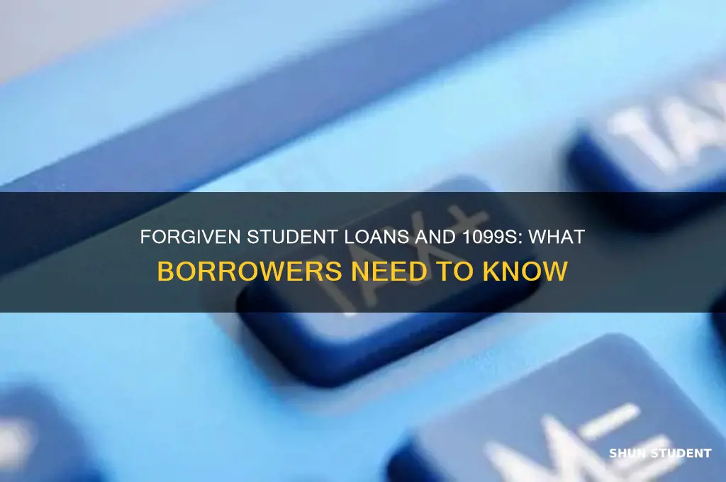 will a 1099 be issued for forgiven student loans