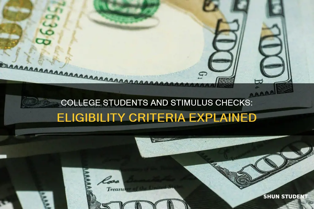 will a college student be eligible for stimulus check